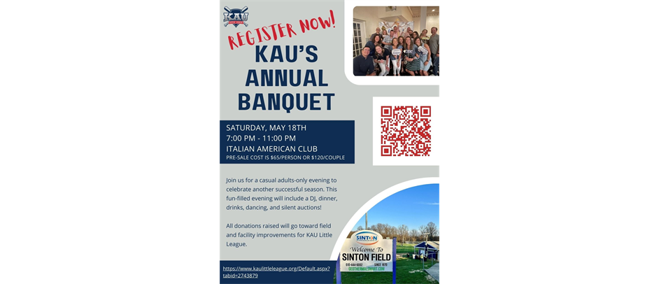 Register for KAU's Annual Banquet!